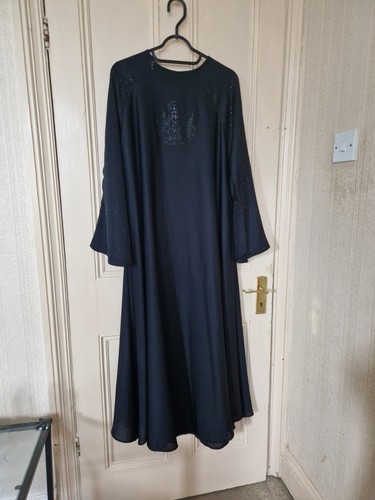 Womens black jubba abaya burka - black,