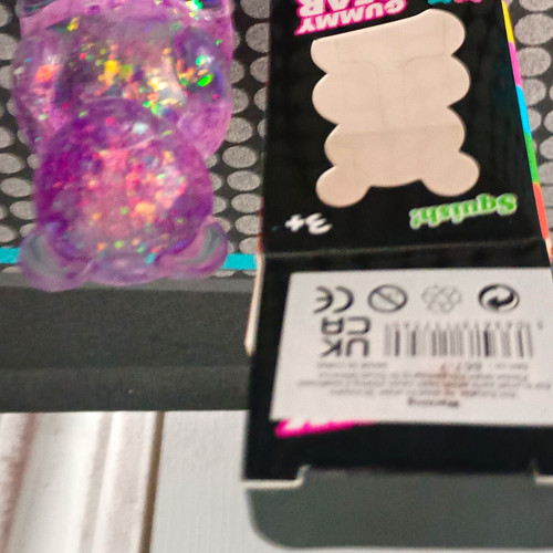 Squish purple glitter gummy - squish!,