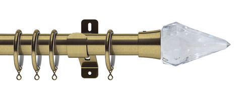 Curtain pole antique - curtain, brass