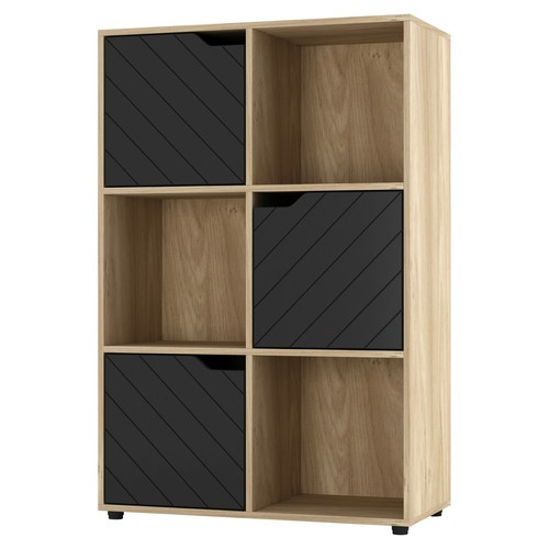 Wooden cube bookcase line - wooden,