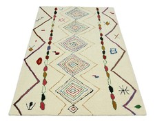 Wool rug 120x180 cream