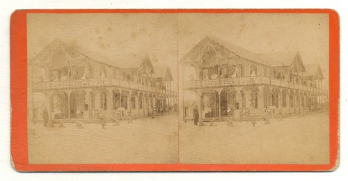 Stereoview sea side home - stereoview, sea-side