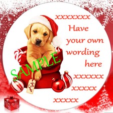 Personalised Christmas stickers Sweet Cone Labels Xmas Gifts Elephant Santa