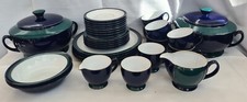 Denby Regatta Dinner Ware Crockery Navy & Green **SOLD INDIVIDUALLY**