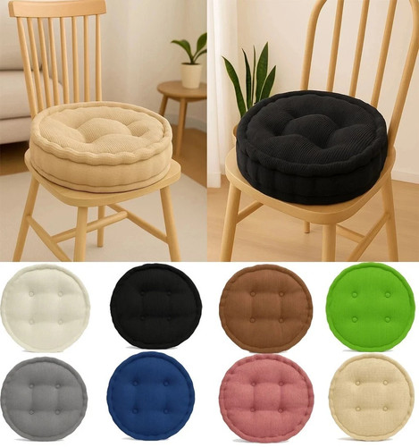 Fleece round chair cushion - fleece,