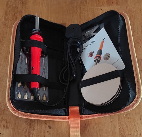 Wood burning kit - wood, for