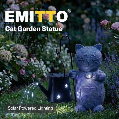Emitto solar light cat - cat, garden