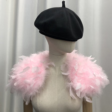 Real ostrich feather - fur, shawl