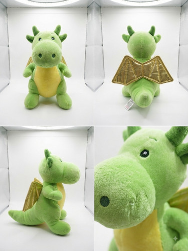 Green dragon plush - dragon, stuffed