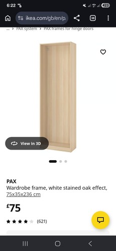 Paxwardrobe frame white - paxwardrobe,