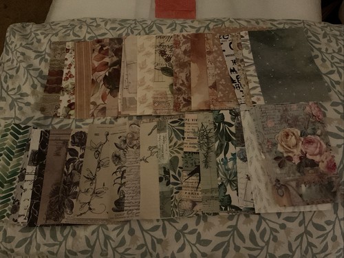 Mini scrap book paper pages - mini,