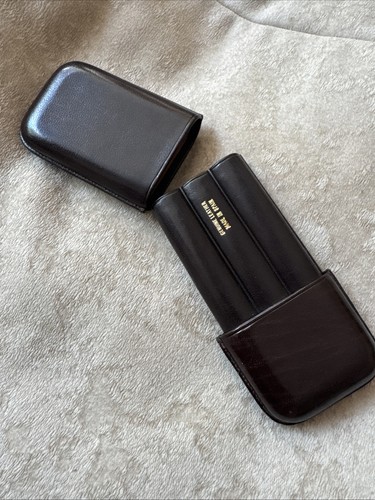 Vintage leather cigar holder - cigar,