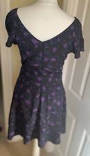 Next Runway Dress Size 10 Purple Black Dress Short