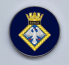 HMS Eagle Royal Navy Military Lapel Pin Badge 25mm