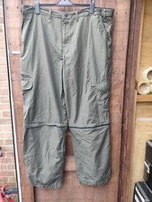 Blue Harbour Stormwear+ Mens Cargo Trek Trousers Size W42 L33 Olive Green Shorts