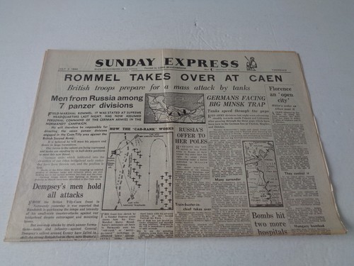Ww2 wartime newspaper - ww2, sunday