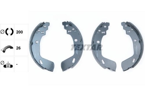 Textar brake shoe set axle - textar, kit