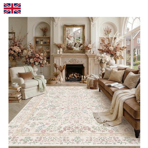 Large vintage area rug non - large,
