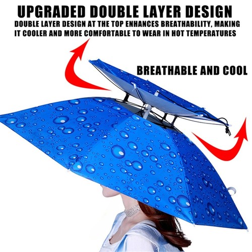 Sun shade hat double - shade,