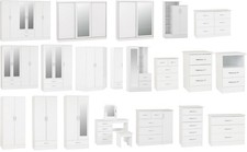 Nevada White Gloss Wardrobes