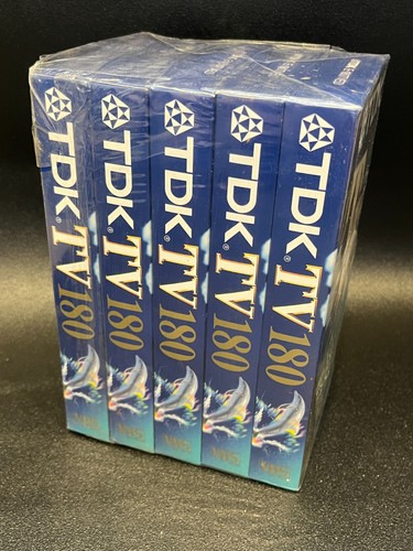 Tdk e180 vhs blank video - tdk,