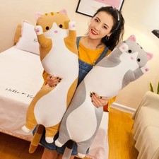 Long Cat Plush Body Throw