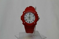 Cannibal Active Boys White Dial Luminous Hand RED Plastic Strap Watch 