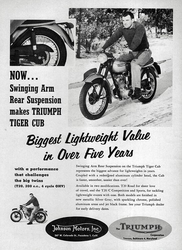 1957 triumph tiger cub t20 - triumph,