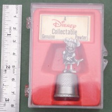 Vintage Disney Collectable, Minnie Mouse Thimble, Free P&P, pewter vintage box