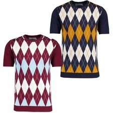 MENS RETRO MOD 60s 70s ARGYLE