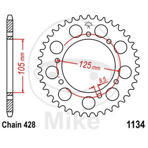 Crown teeth 428 black - 57,