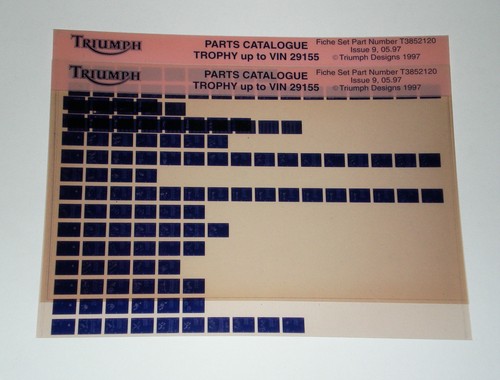 Microfiche spare parts - parts, catalog
