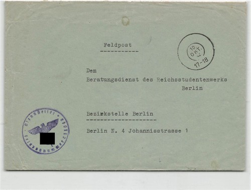897698 feldpost blg - 897698), dr