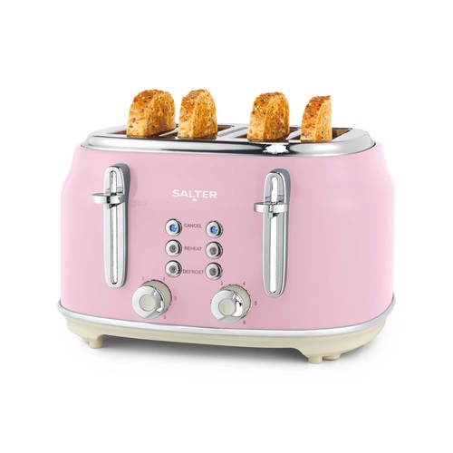 Salter retro slice toaster - salter, 4-slice