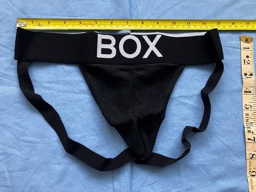 Box men black ribbed - men's,