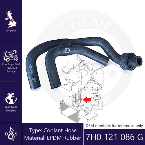 Coolant hose for - hose, vw