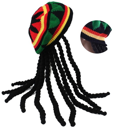 Rasta hat with black - with,