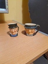 Two Smaller Royal Doulton Character Jugs Mr Micawber and Tony Mellor