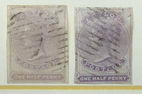 Ceylon classics 1857 2d - classics, 1/2d
