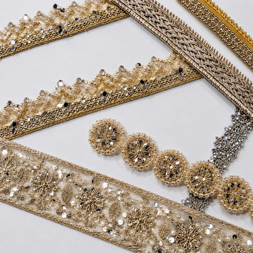 Luxury embroidered lace trim - lace,