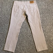 Levi’s Premium 511 Corduroy Trousers Grey Straight Leg Slim Fit As 36W x 29L