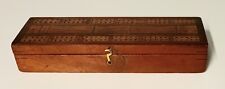 Antique Traditional Wooden Cribbage Box