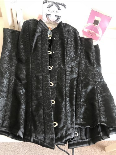 Boned corset size black - size, 28(14)