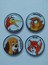 Disney Robertson's Jam Fox & The Hound Lids From 1981. Great Condition