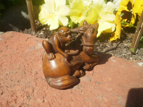 Hand carved wood - hand,