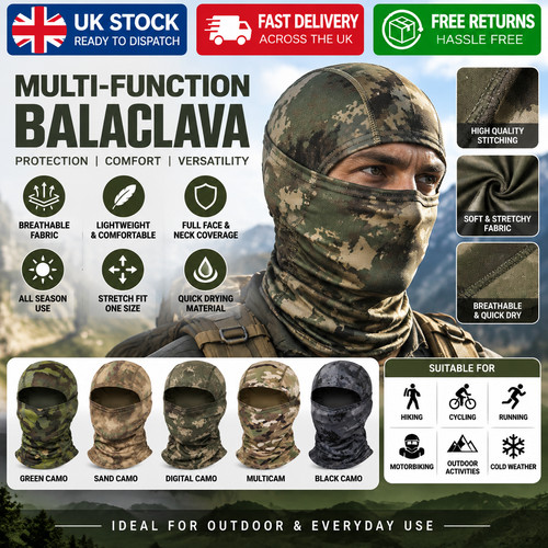 Military tactical balaclava - military,