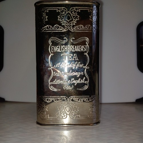 Tea caddy retro silver plated - retro,
