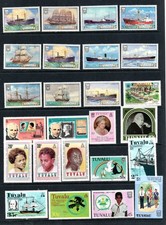 Tuvalu: a nice selection of 25 x MNH stamps