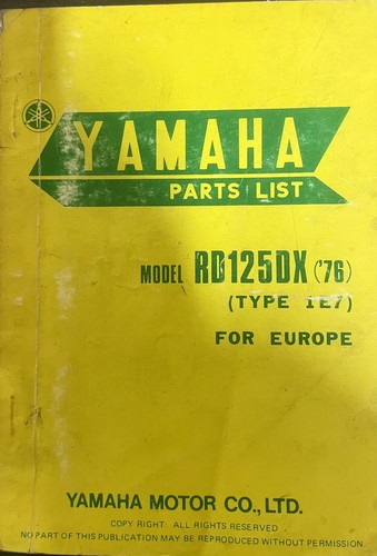 Original yamaha rd125 1976 - original,