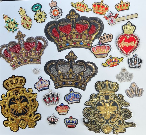 Crown patch crystal sequin - crystal,,